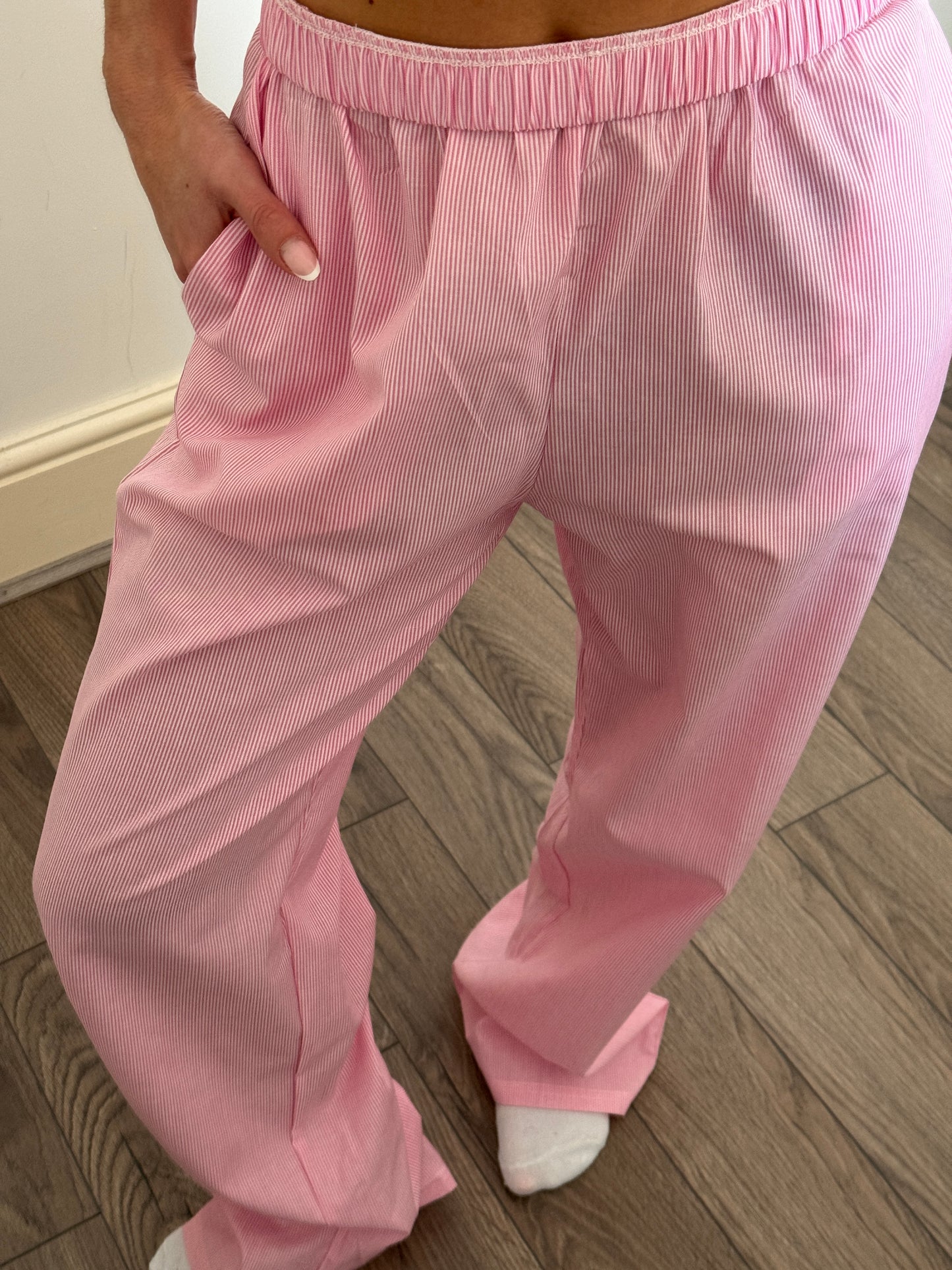 Pink Pinstripe Pants