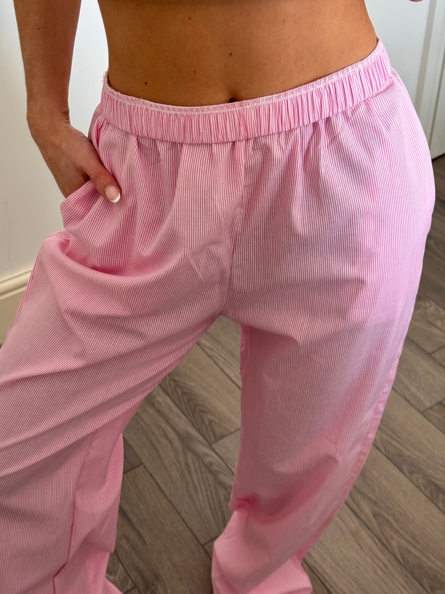 Pink Pinstripe Pants