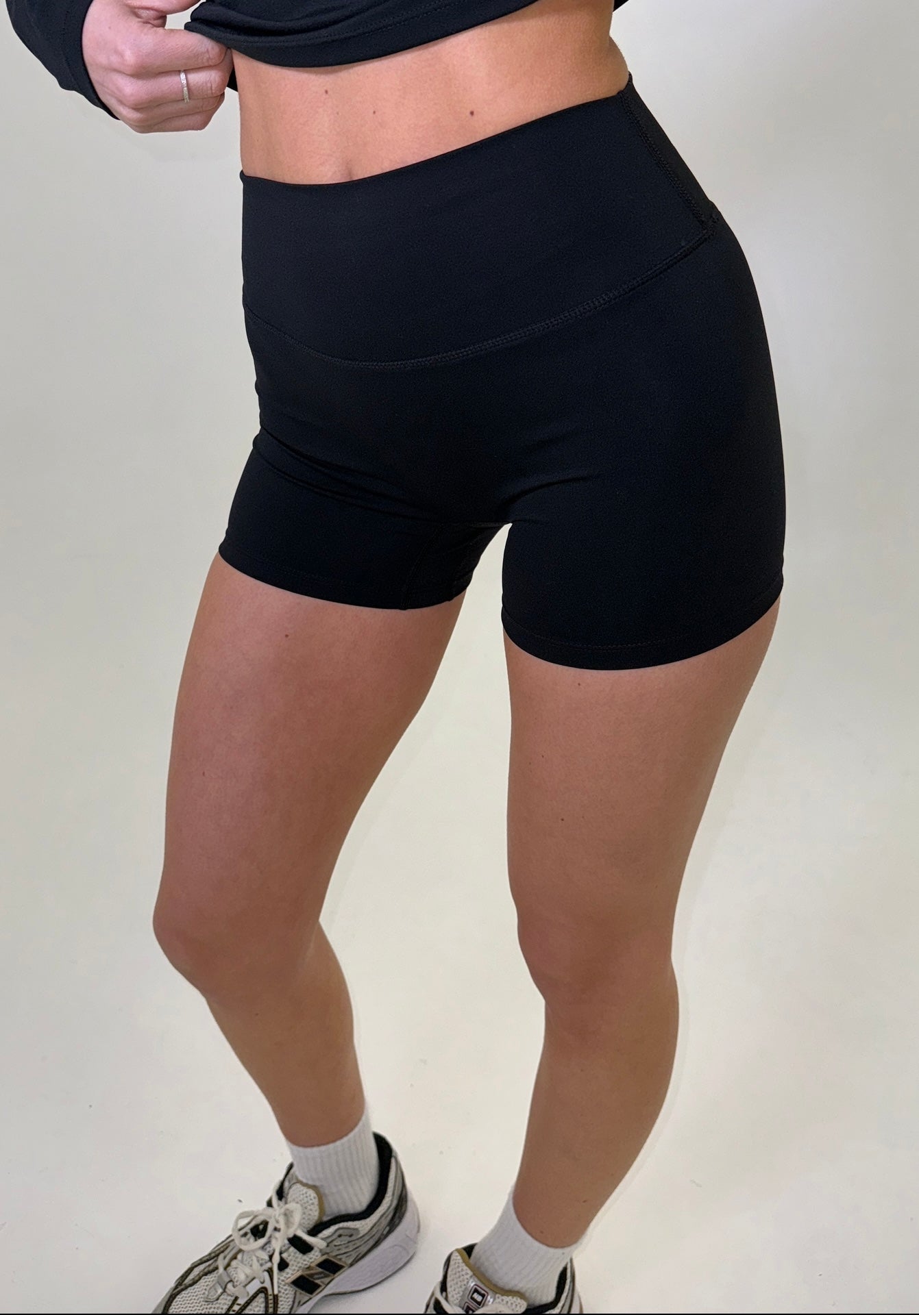 Black Seamless Shorts